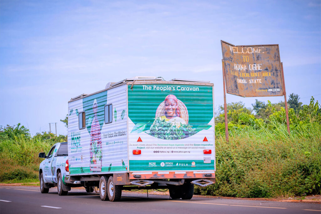 The harvesting Hope Caravan